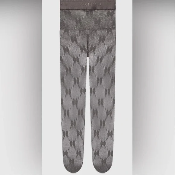 💯🆕Authentic NWT GUCCI Supreme Logo Tights with Shimmer - Picture 9 of 9